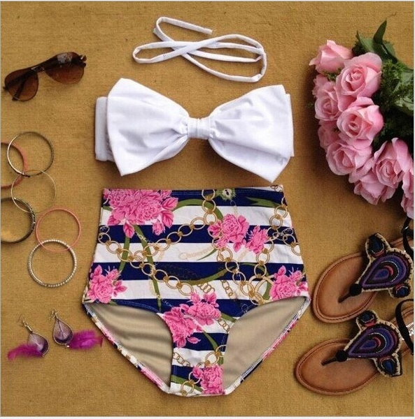 big bow bathing suit