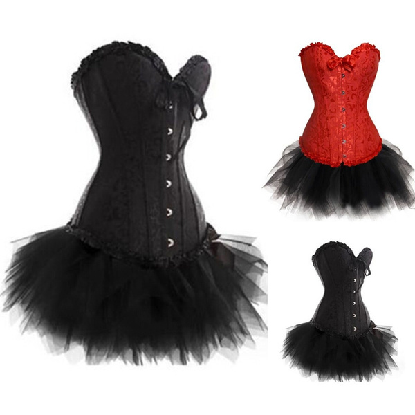 Plus Size Tutu Black Lace Dress