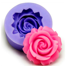 3D Rose Flower Fondant Cake Chocolate Sugarcraft Mold Cutter Silicone Tools DIY