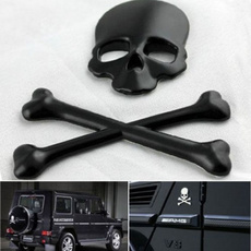 Car motorcycle Auto Logo 3D Metal Emblem Badge Decals Skeleton Skull Bone
