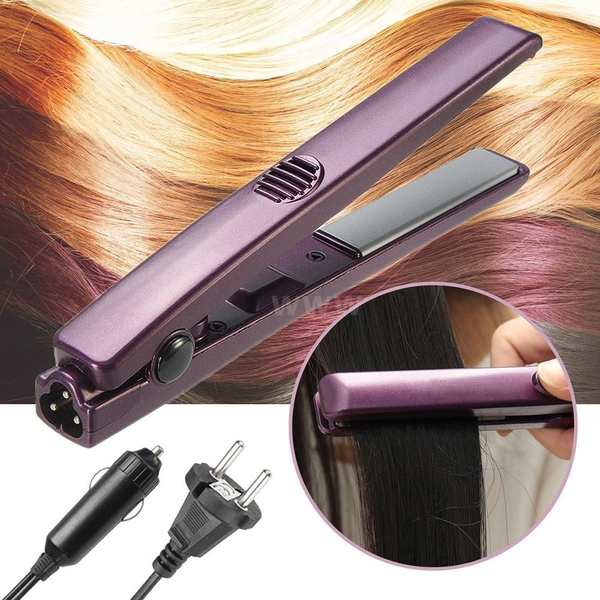 Car plug outlet hair straightener