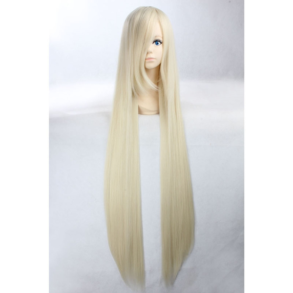 1cm Long Straight Blonde Wig Cheap Synthetic Daily Fashion Hair Anime Eruda Minako Aino Kasugano Sora Cosplay Wigs Rapunzel Parrucca Wish