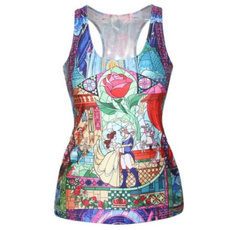 2015 summer fashion t-shirt Female printing Vest tops sleeveless casual Camisole Sexy Tank tops ZZH-F79