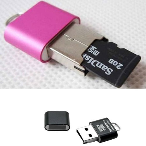 High Speed Mini Portable USB 2.0 Micro SD TF T-Flash Memory Card Reader Adapter 