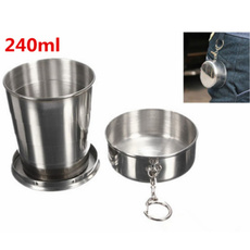 Steel, Camping & Hiking, portablefoldingcup, Outdoor