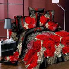 King, beddingset3d, Flowers, bedclothe