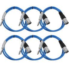 Cord, Blues, xlrtotr, modelnumbersatrxlm3blue6pack