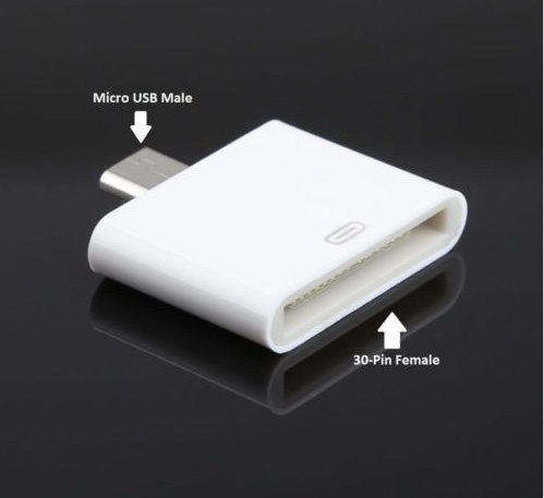 overdraw Mod viljen opdagelse Dock 30 pin Female Apple iPhone 4 4S to Micro USB V8 Male Adapter For  Samsung HTC android phone | Wish
