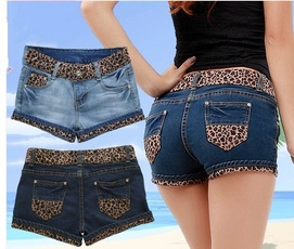 The new women's fashion jeans and denim shorts