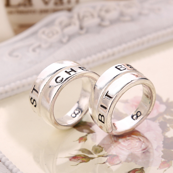 Sun and Moon Matching Rings for Couples Custom Promise Rings for Her&Him  Personalized Best Friend Rings for 2 Ring Set of 2 925 Sterling Silver -
