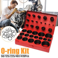 225/407/419Pcs DIY Materials  Assorted O Ring Rubber Seal  Assortment Set  Seal Plumbing Garage Kit with Case