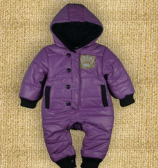 Jacket, hooded, babyromper, purple