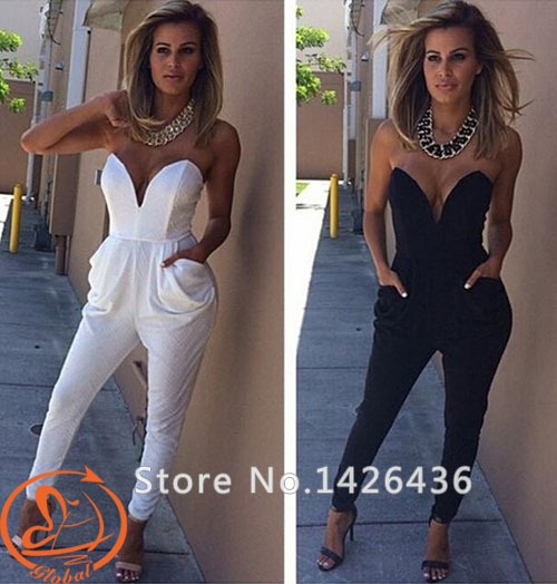 black slim jumpsuit