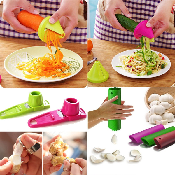 HOT Magic Silicone Garlic Peeler Peel Easy Useful Kitchen Tools Color ...