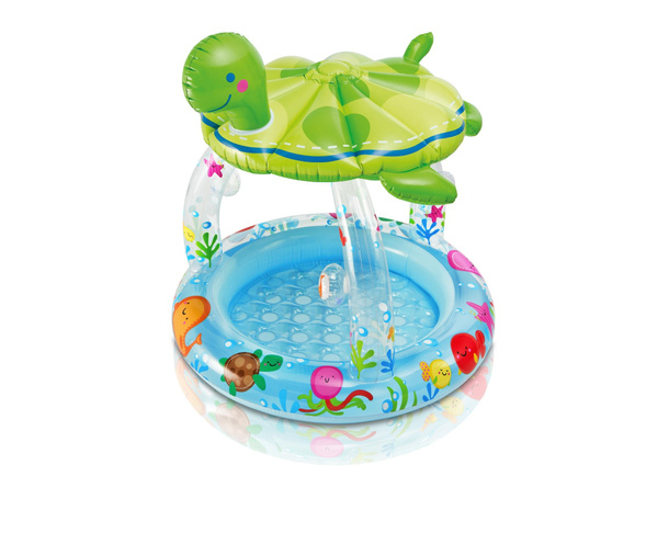 Green Sea Turtle Shape Summer Water Games Simning Ring Kids Activity ...