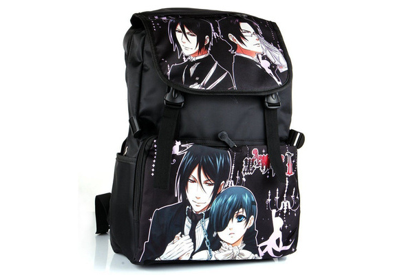 YOYOSHome Anime Black Butler Cosplay Sebastian Michaelis Daypack Laptop Bag Backpack School Bag 