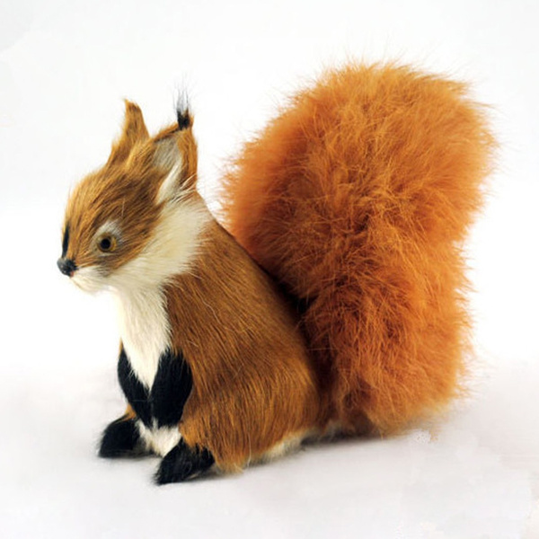fake stuffed squirrel