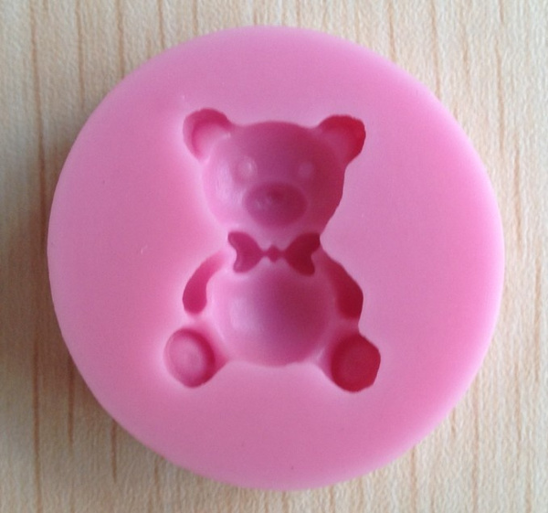 1PCS cute bear shape Chocolate Candy Jello 3D silicone Mold