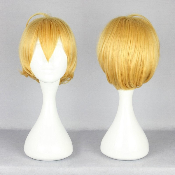 blonde male cosplay wig