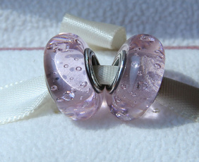 pink, charms for pandora bracelets, Pandora Beads, Glass