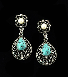 Turquoise, Fashion, Dress, Earring