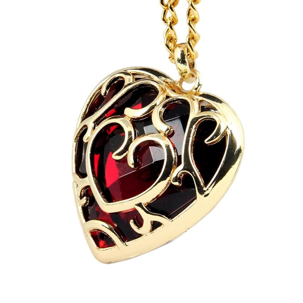 Large Sword-Pierced Heart Necklace