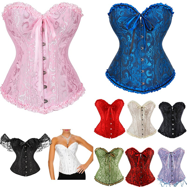 Womon Sexy Lace Up Overbust Corset Top Corsets and Bustiers Korse Corsage  Korsett Plus Size XS-6XL Shapewear Body Shaper Waist Trainer