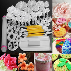 46 stks / set Sugarcraft Cake Decorating Fondant Icing Plunger Snijders Gereedschap Nieuwe Mold