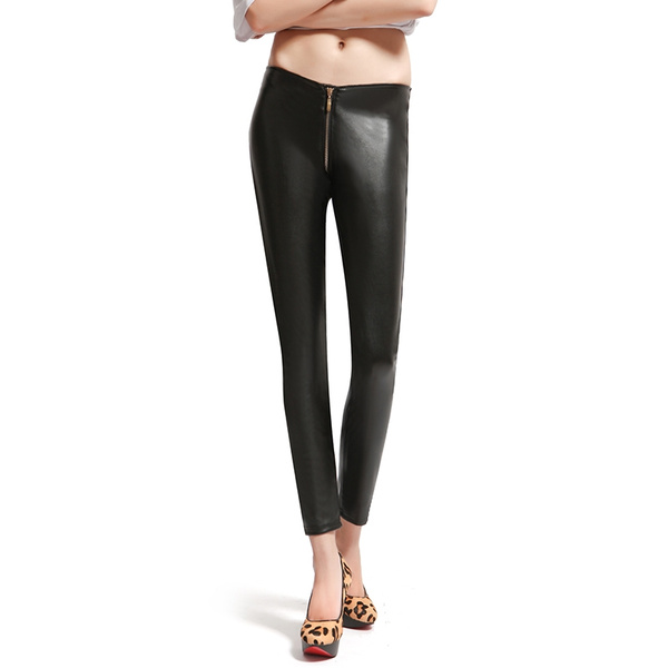 Faux Leather Gothic Women Leggings 