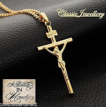 Jesus christ sales cross necklace