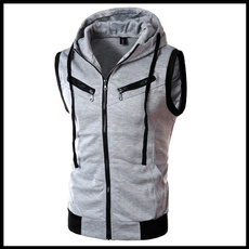Vest, Tees & T-Shirts, Sports & Outdoors, Sleeveless hoodie