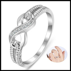 Infinity, wedding ring, Silver Ring, Women jewelry