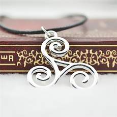 Jewelry, necklace charm, silver, vintage necklace
