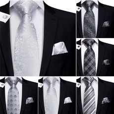 Gray, graysilktie, Jewelry, Necktie