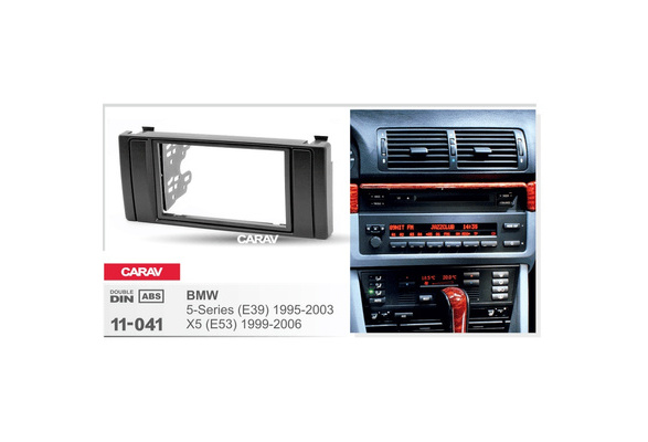 5 Double 2 DIN Radio Fascia for BMW X5 E53 E39 Stereo Facia Frame Panel Dash Mount Kit Adapter Trim Bezel 178x102mm