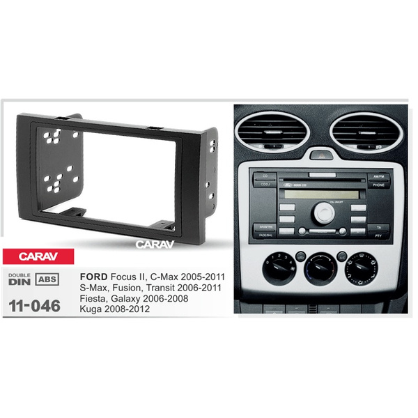 1 Din Radio Fascia for FORD Focus C-Max S-Max Fusion Transit Fiesta DVD  Stereo Panel Dash Mount CARAV 11-046