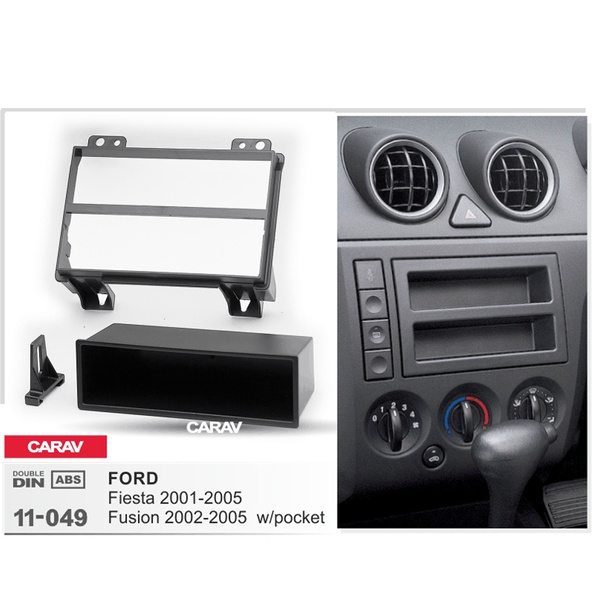 1Din Fascia for FORD Fiesta Fusion Radio DVD Stereo Panel Dash Install Trim  CARAV 11-049