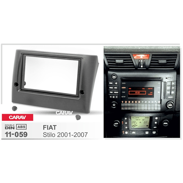 Doble DIN autoradio/radio kit de integracion/marco para Fiat Stilo 2001-2007 