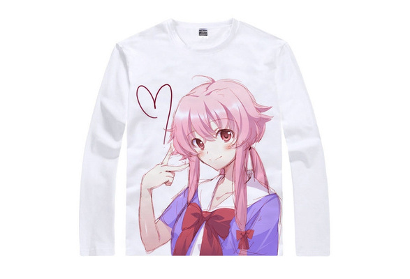 Camiseta Mirai Nikki Anime Yuno Aru Blusa Camisa Promoção