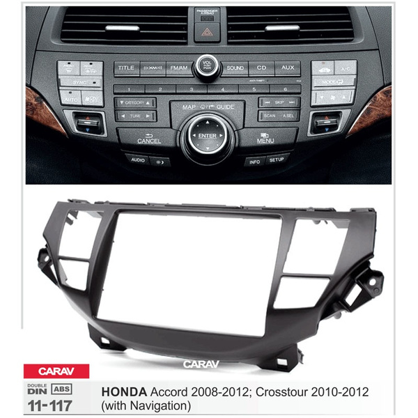 CARAV 11-117 double din installation dash kit radio dash install kit stereo  dash installation kit in dash car stereo installation kit for HONDA  Crosstour 2010-2012 Accord 2008-2012 with Navigation with 173*98mm  178*100mm 178*102mm