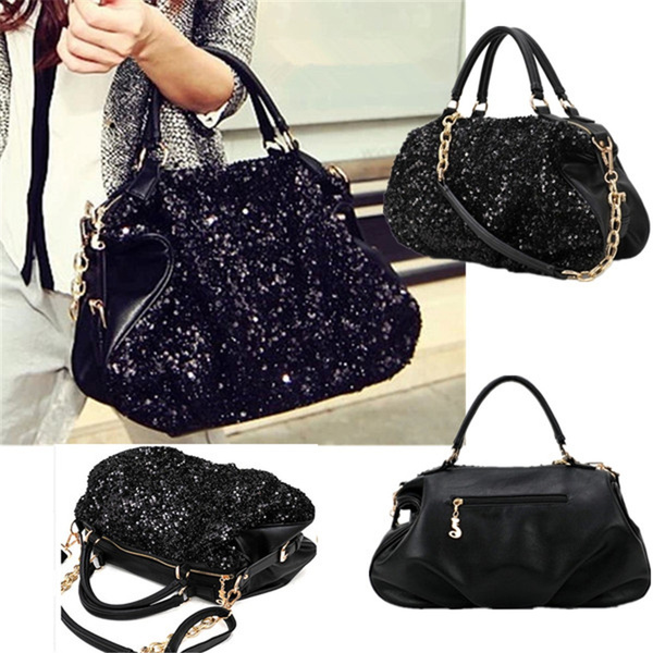 ladies black shoulder bag