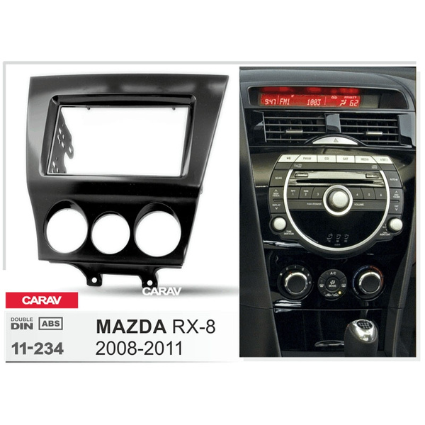 11-086 auto radio Bac Façade RADIO DOUBLE DIN POUR MAZDA rx-8 2003-2008