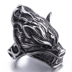 Steel, ringsformen, Stainless Steel, 주얼리