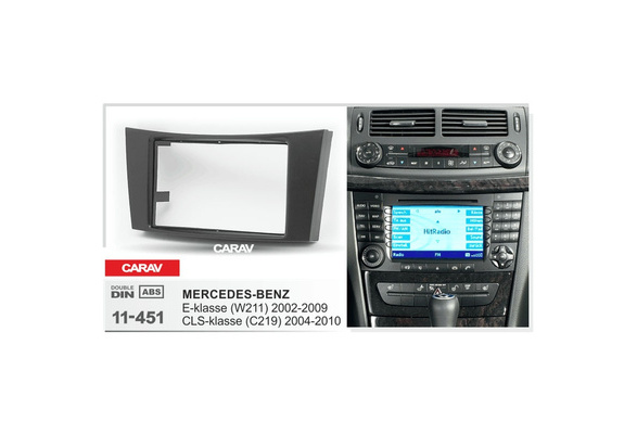 Double Din Fascia For Mercedes Benz E Klasse W211 Cls Klasse C219 Stereo Panel Dash Kit Carav 11 451 Wish