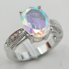 Sterling, rainbow, 925 sterling silver, wedding ring