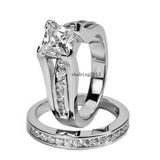 White Gold, 925 sterling silver, wedding ring, Gifts