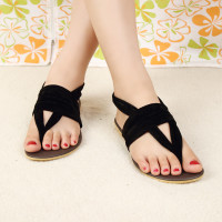 Wish Reseñas de clientes: Chanclas de tacón plano para mujer Sandalias  casuales sandalias planas Zapatos de mujer tallas grandes 36-41