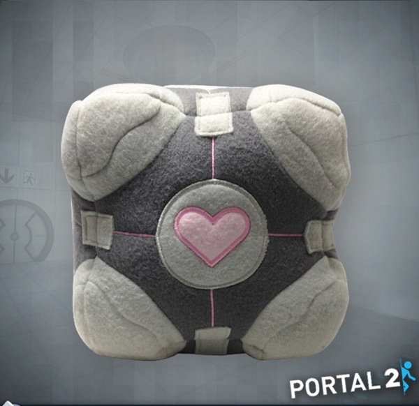 weighted companion cube plush