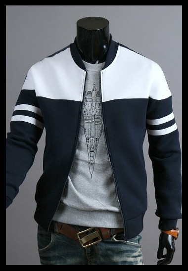 2018 Fashion Men's Hit Color Stitching Design Hoodies, Sweatshirt ...