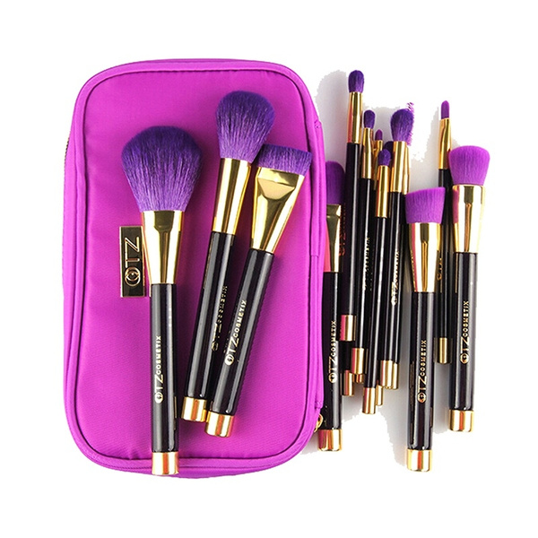 Purple Color Makeup Professional Brush Set 15 Pcs